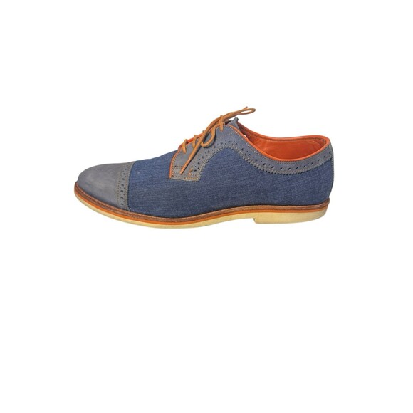 Allen Edmonds Baton Rouge Blue And Denim Cap Toe Dress Shoes 3711 US 12 B main image 16